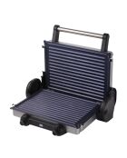 Elektrische grillset met antiaanbaklaag en 2200w zwarte grill - D. 12x32x40cm