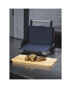 Elektrische grillset met antiaanbaklaag en 2200w zwarte grill - D. 12x32x40cm