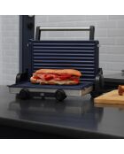 Elektrische grillset met antiaanbaklaag en 2200w zwarte grill - D. 12x32x40cm