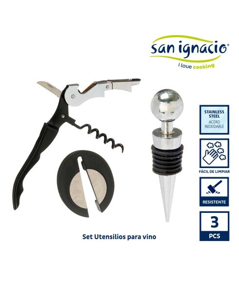 Lot de 3 Ustensiles à vin métaux