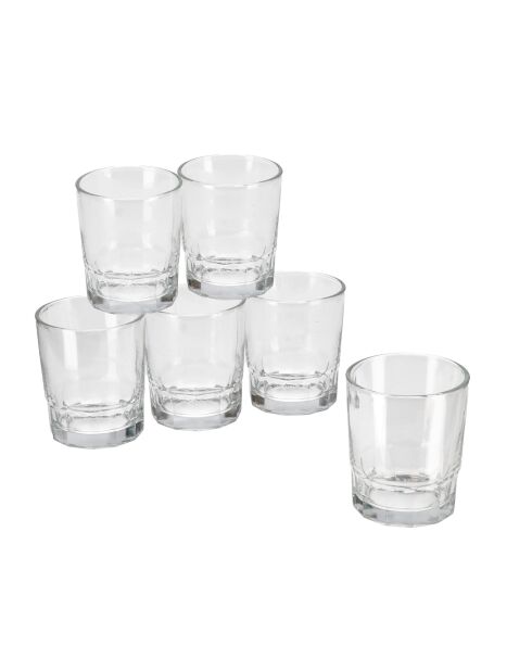 Lot de 6 Verres transparents - 256 ml