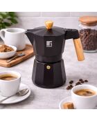 Cafetière noire - D. 17x10x20,5cm