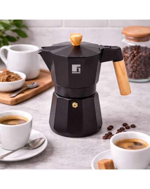 Cafetière noire - D. 17x10x20,5cm