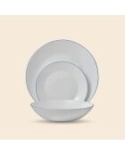 Tafelservice San Ignacio weiß/blau - 12-teilig