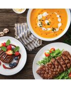 Tafelservice San Ignacio weiß/blau - 12-teilig