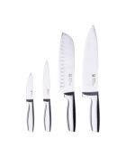 4 Couteaux de cuisine argentés