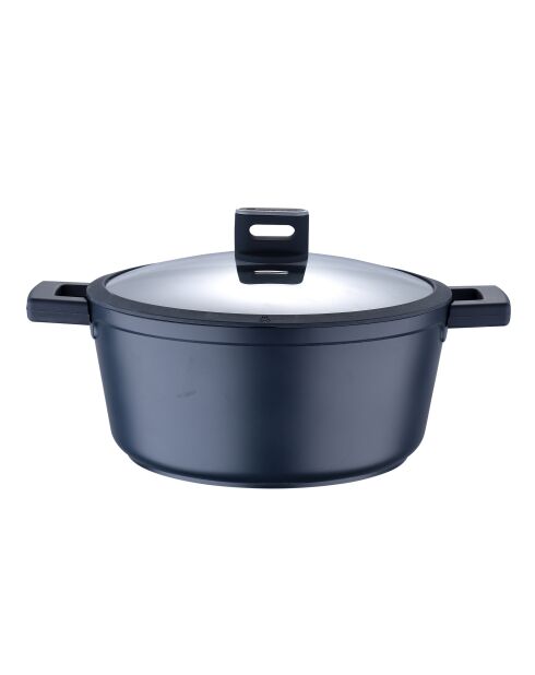 MasterPro Indigo grijze braadpan met inductiedeksel - D. 28x13cm