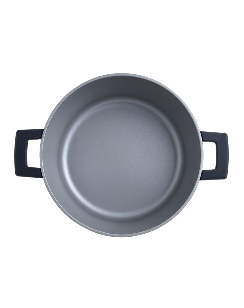 MasterPro Indigo grijze braadpan met inductiedeksel - D. 28x13cm