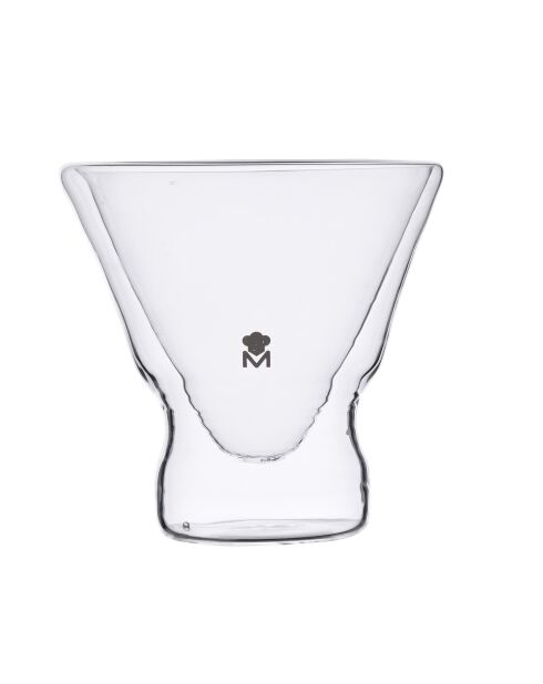 Lot de 2 Verres à cocktail transparents - 230 ml