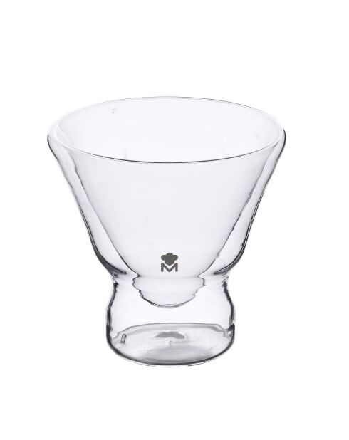 Lot de 2 Verres à cocktail transparents - 230 ml