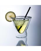 Lot de 2 Verres à cocktail transparents - 230 ml