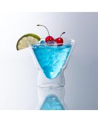 Lot de 2 Verres à cocktail transparents - 230 ml