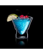 Lot de 2 Verres à cocktail transparents - 230 ml