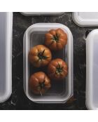 Luftdichter Becher für Feinschmecker, 1,8 l, weiß — D. 26,5 x 16,2 x 6,5 cm