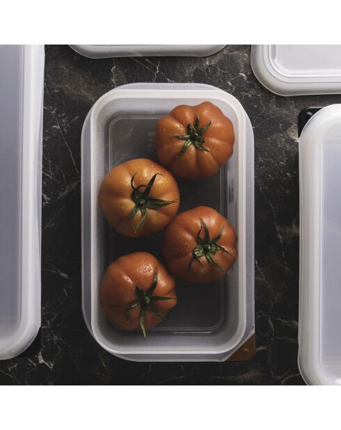 Luftdichter Becher für Feinschmecker, 1,8 l, weiß — D. 26,5 x 16,2 x 6,5 cm