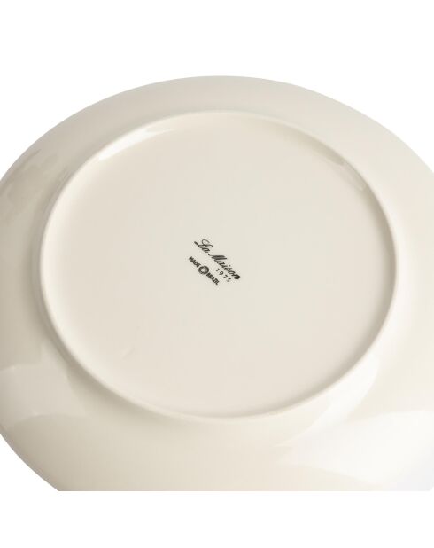 Weißes/schwarzes Tafelservice - 12 Stück