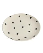 Weißes/schwarzes Tafelservice - 12 Stück