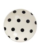 Weißes/schwarzes Tafelservice - 12 Stück