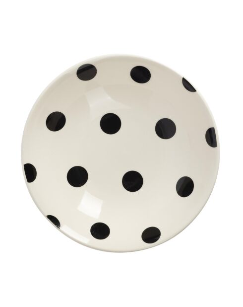 Weißes/schwarzes Tafelservice - 12 Stück