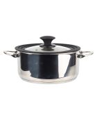 Kookgerei met potten + Grillpan + 5 messen met schaar MasterPro zwart/grijs