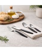 Lot de 16 pièces de couverts San Ignacio noirs