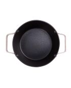 Kookpot met bronzen deksel - D. 28x12,5cm