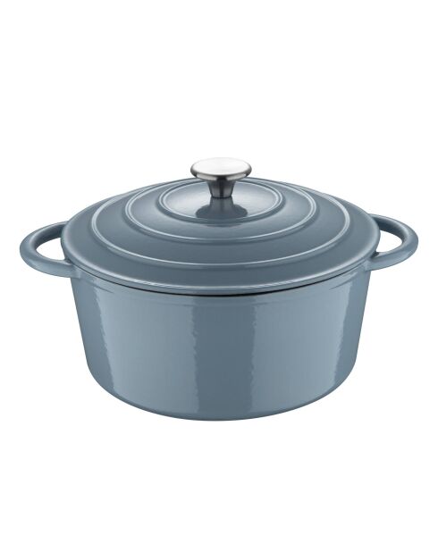 Noia San Ignacio blauwe stoofpot met deksel - D. 25,5x12cm