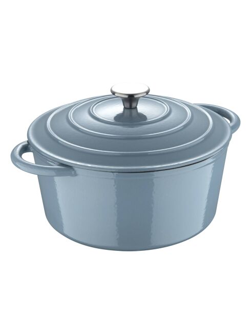 Noia San Ignacio blauwe stoofpot met deksel - D. 25,5x12cm