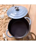 Pentola blu Noia San Ignacio con coperchio - D. 25,5x12cm