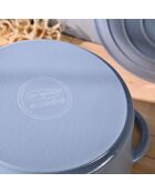 Pentola blu Noia San Ignacio con coperchio - D. 25,5x12cm