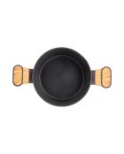 Kookpot met zwart deksel - D. 20x9,5 cm