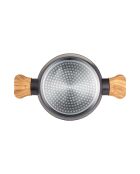 Kookpot met zwart deksel - D. 20x9,5 cm