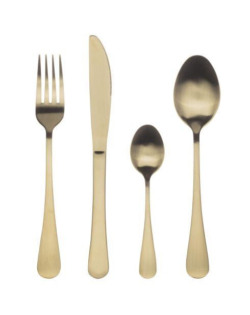 Service de couverts 24 pièces champagne