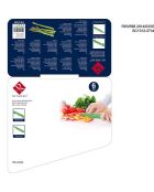 Lot de 5 Couteaux de cuisine + planche à découper rouges