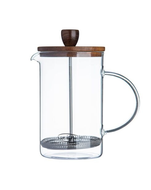 Cafetière à piston Noia San Ignacio transparente - D. 15,8x10x18,8cm