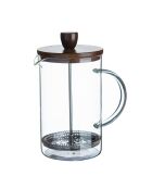 Cafetière à piston Noia San Ignacio transparente - D. 15,8x10x18,8cm