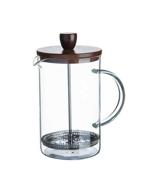 Cafetière à piston Noia San Ignacio transparente - D. 15,8x10x18,8cm