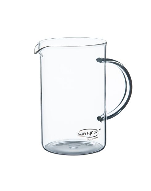 Cafetière à piston Noia San Ignacio transparente - D. 15,8x10x18,8cm