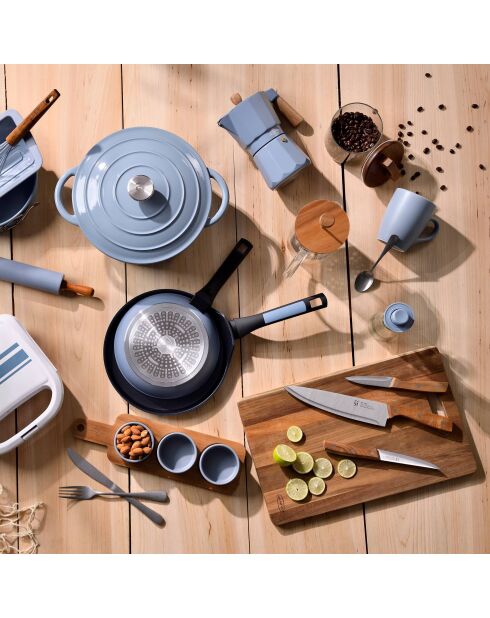 Cafetière à piston Noia San Ignacio transparente - D. 15,8x10x18,8cm