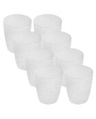 Lot de 8 Verres  transparents - 300ml