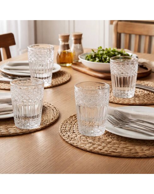 Lot de 8 Verres  transparents - 300ml