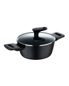 Set van 2 ovenschotels met zwarte deksels