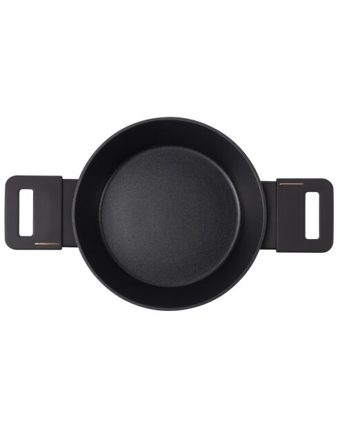 Set van 2 ovenschotels met zwarte deksels