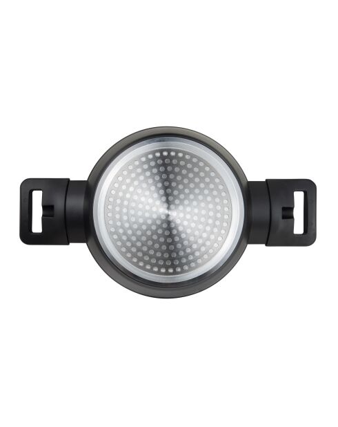 Set van 2 ovenschotels met zwarte deksels