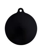Zwarte ronde kookmatbeschermer voor inductiekookplaat - D. 22x22x0,4cm