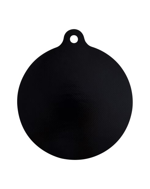 Zwarte ronde kookmatbeschermer voor inductiekookplaat - D. 22x22x0,4cm