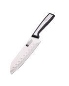 Couteau santoku tranchant MasterPro argenté - D. 17,5cm