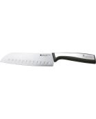 Couteau santoku tranchant MasterPro argenté - D. 17,5cm