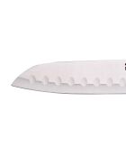 Couteau santoku tranchant MasterPro argenté - D. 17,5cm