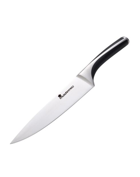 Couteau de chef élégance MasterPro argenté - D.20cm